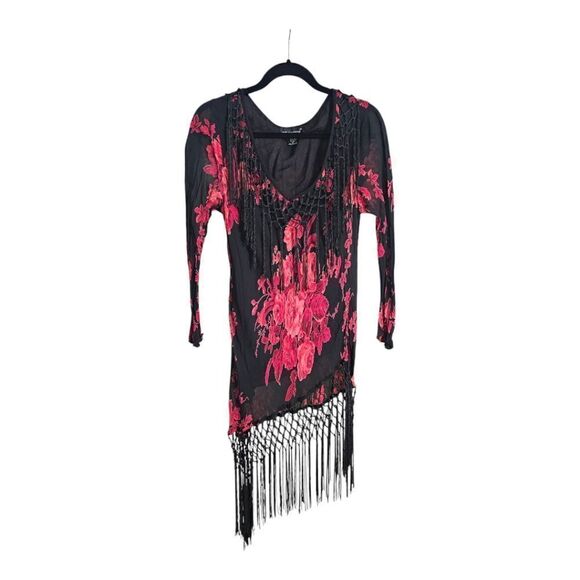 TEMPTATIONS Floral Fringe Skirt Set - Size Large - Picture 2 of 10